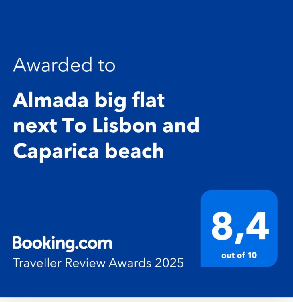 Almada Big Flat Next To Lisbon And Caparica Beach Exterior photo